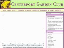 Tablet Screenshot of centerportgardenclub.org